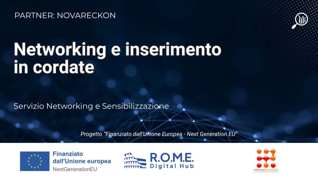 Networking e inserimento in cordate